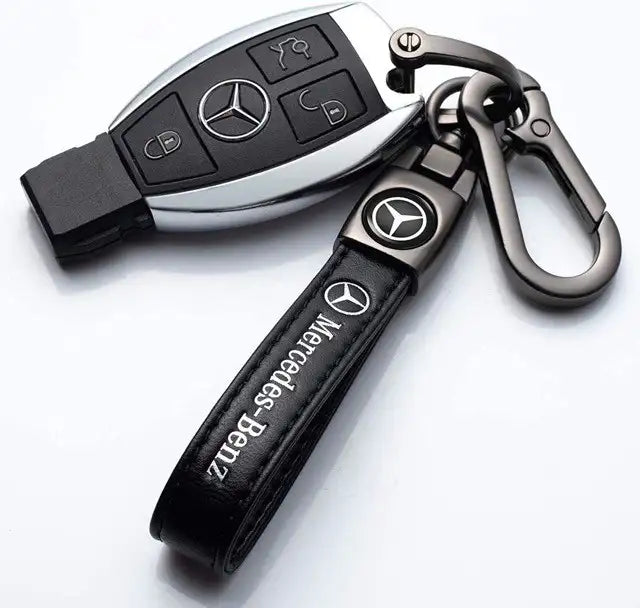 MERCEDES BENZ Leather Keychain