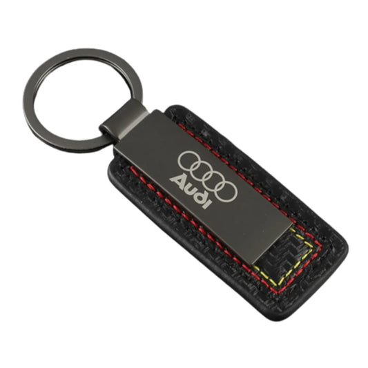 AUDI Llavero de Tela y Acero