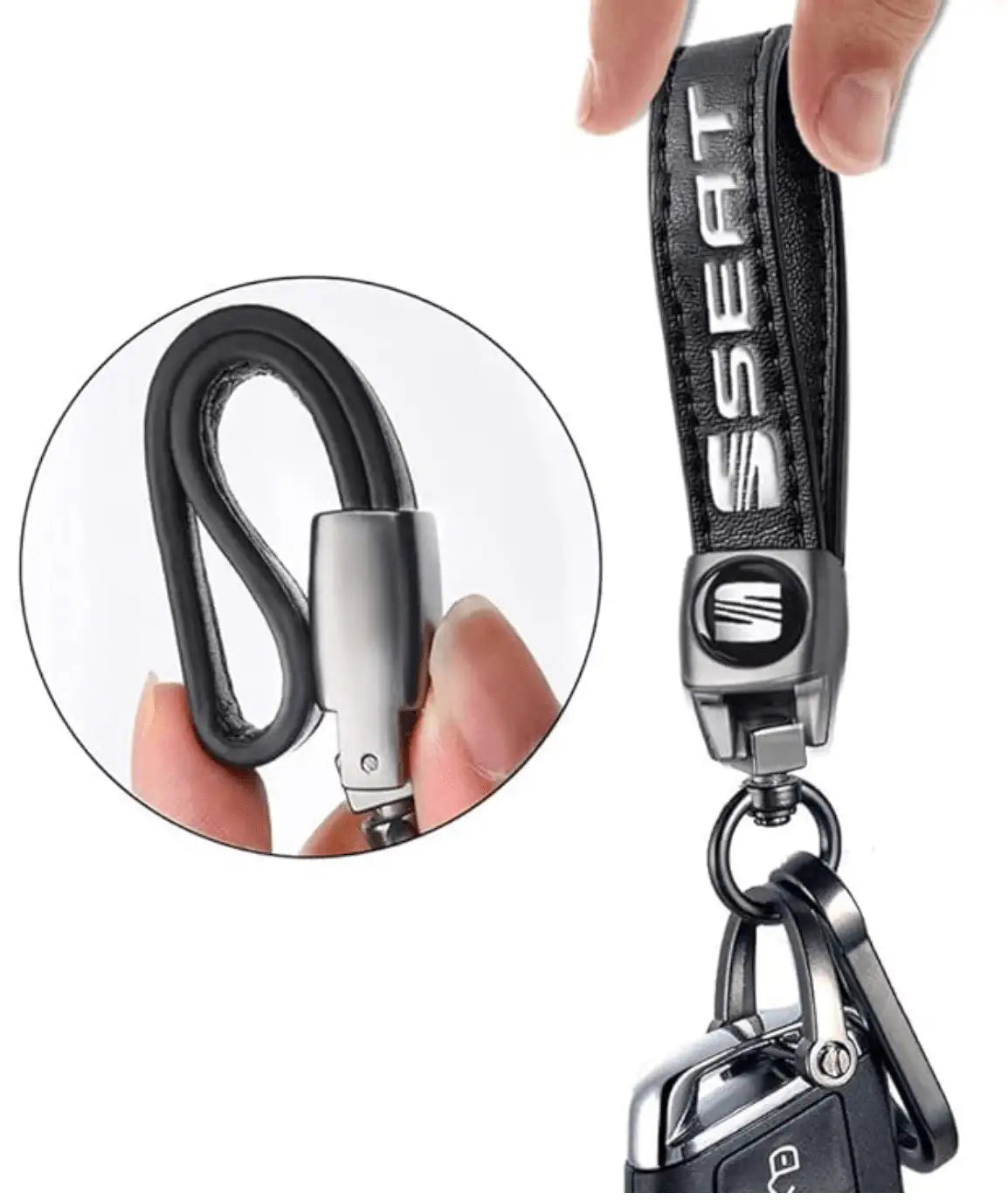 SEAT Leather Keychain