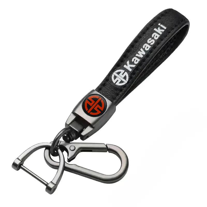 KAWASAKI Leather Keychain