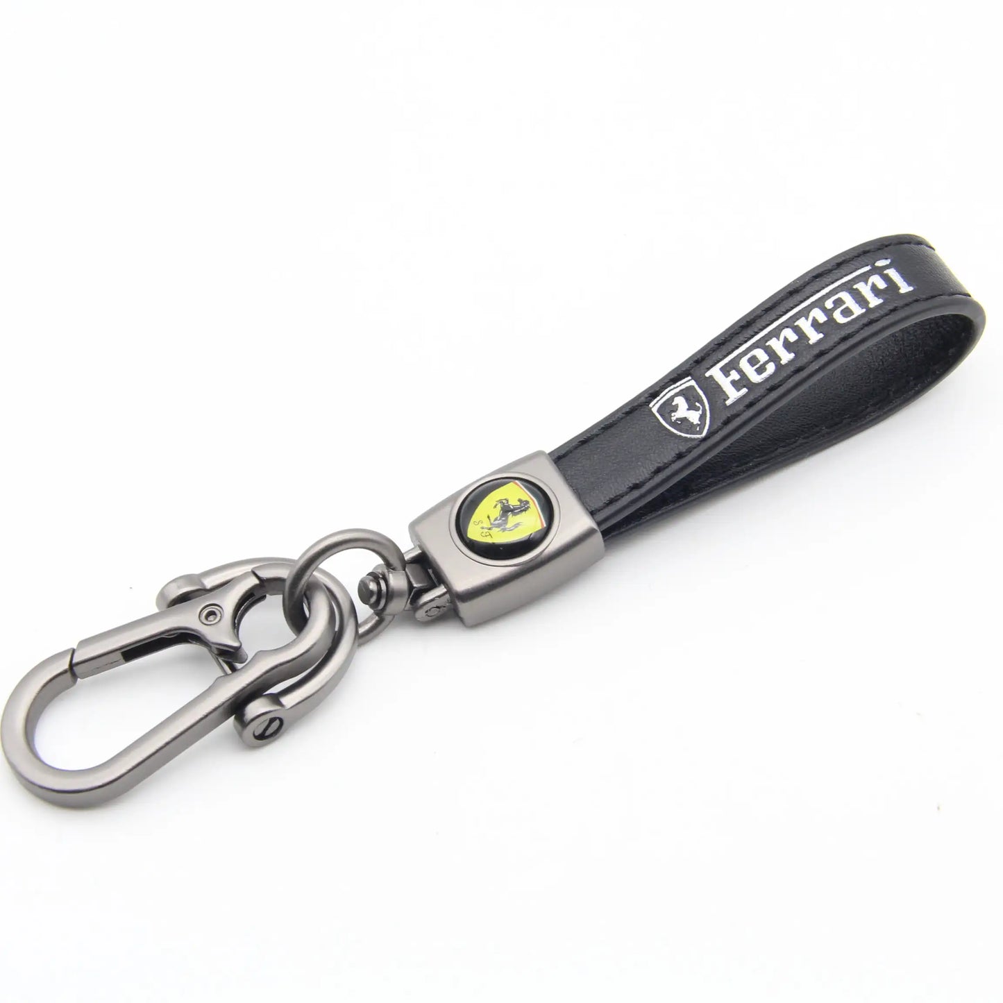 FERRARI Leather Keychain